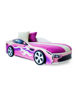 Кровать-машина «Бондмобиль розовый» 